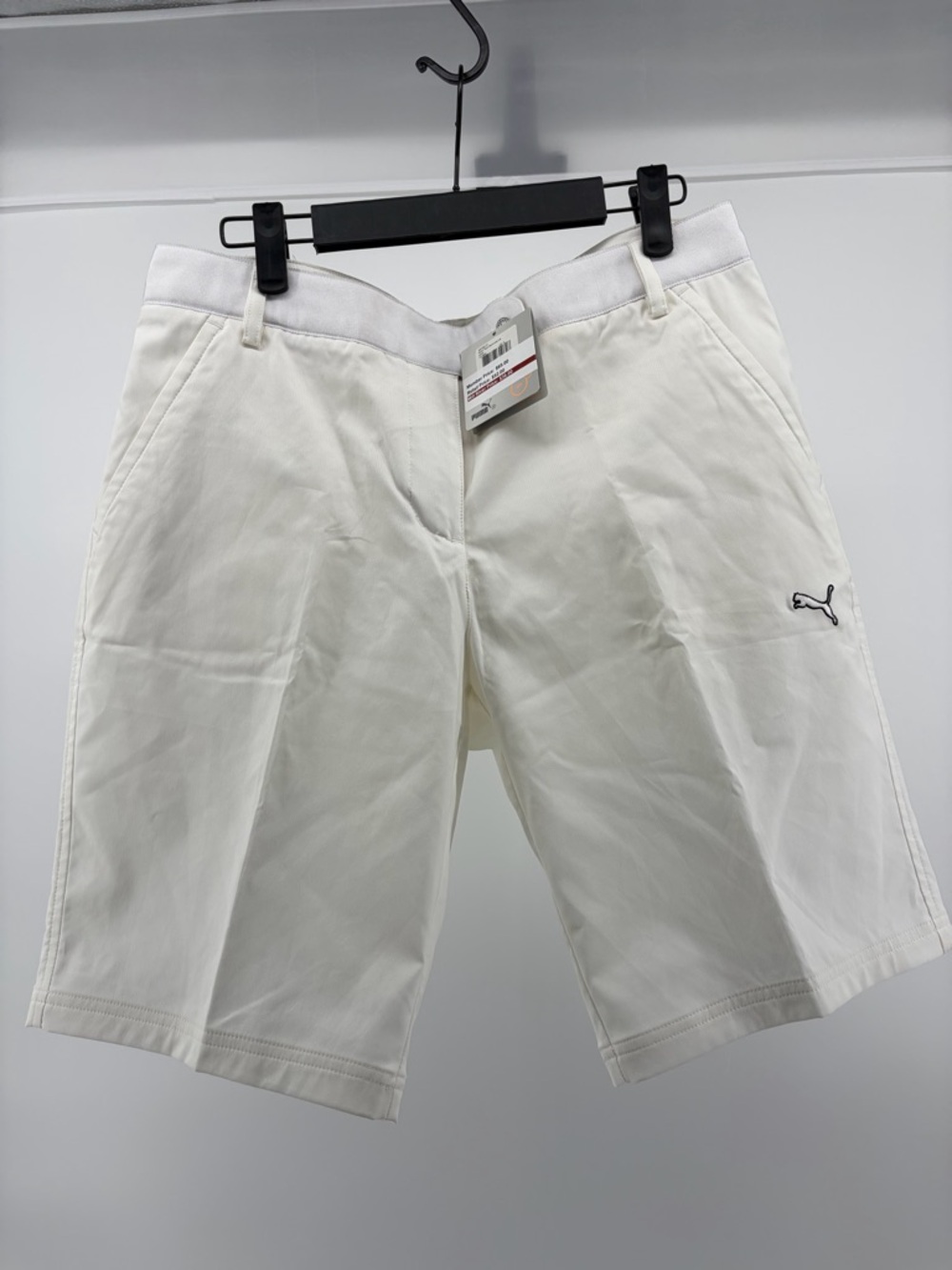 Puma Dry Cell Golf Tech White Golf Moisture Management Shorts Women's Size 8 NWT